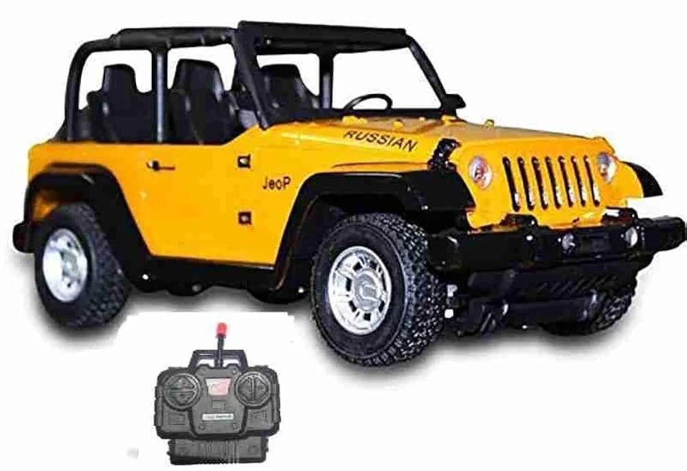 Remote Control Jeep Car - SS00715RK Yellow off-road RC vehicle with controller