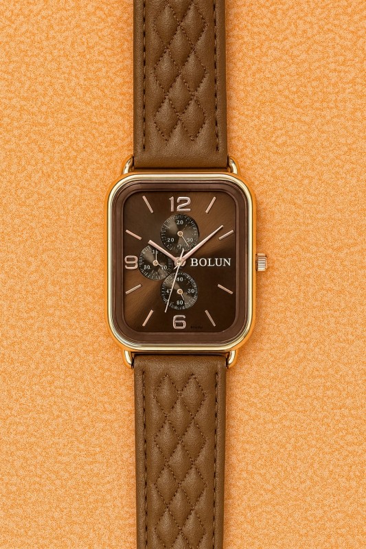 BOLUN Brown Leather Watch - AM01002TS